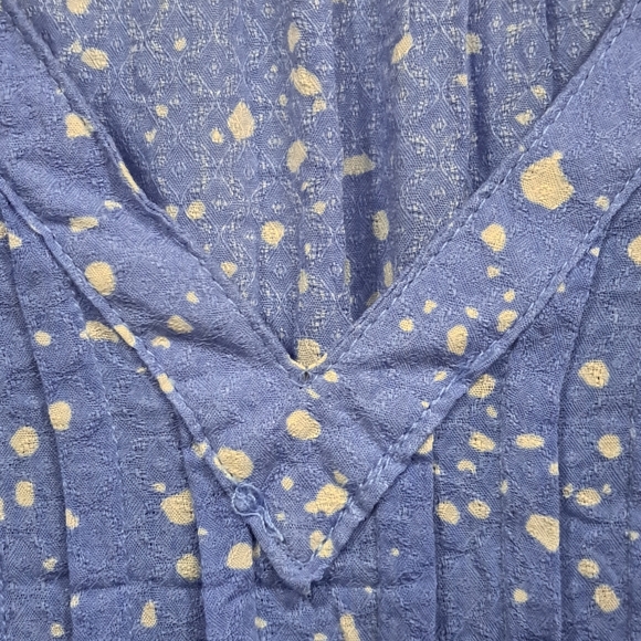 Women's Blue Plus Size Terra & Sky Peplum Top Size 0X 14W - Picture 5 of 16